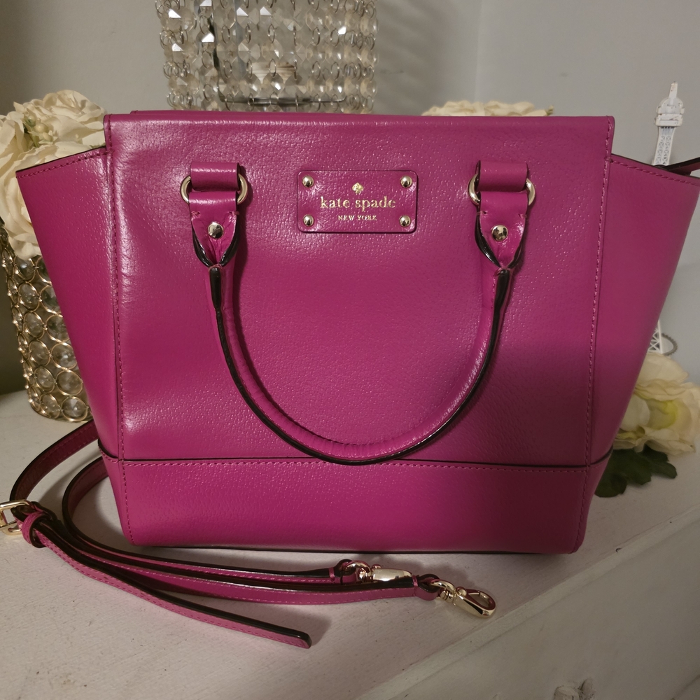 Kate Spade Pink Leather Tote Bag